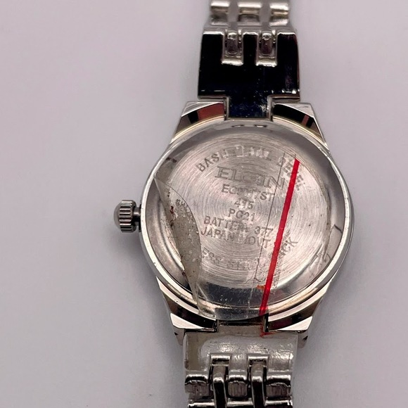 Elgin Women's EG9917ST Quartz Watch, Silver with Multi-Colored Gemstone Bezel - Picture 8 of 9